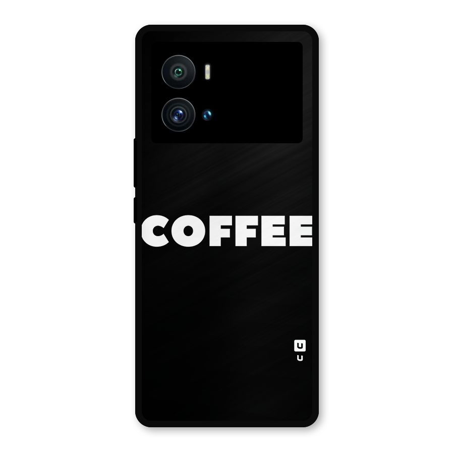 Simple Coffee Metal Back Case for iQOO 9 Pro