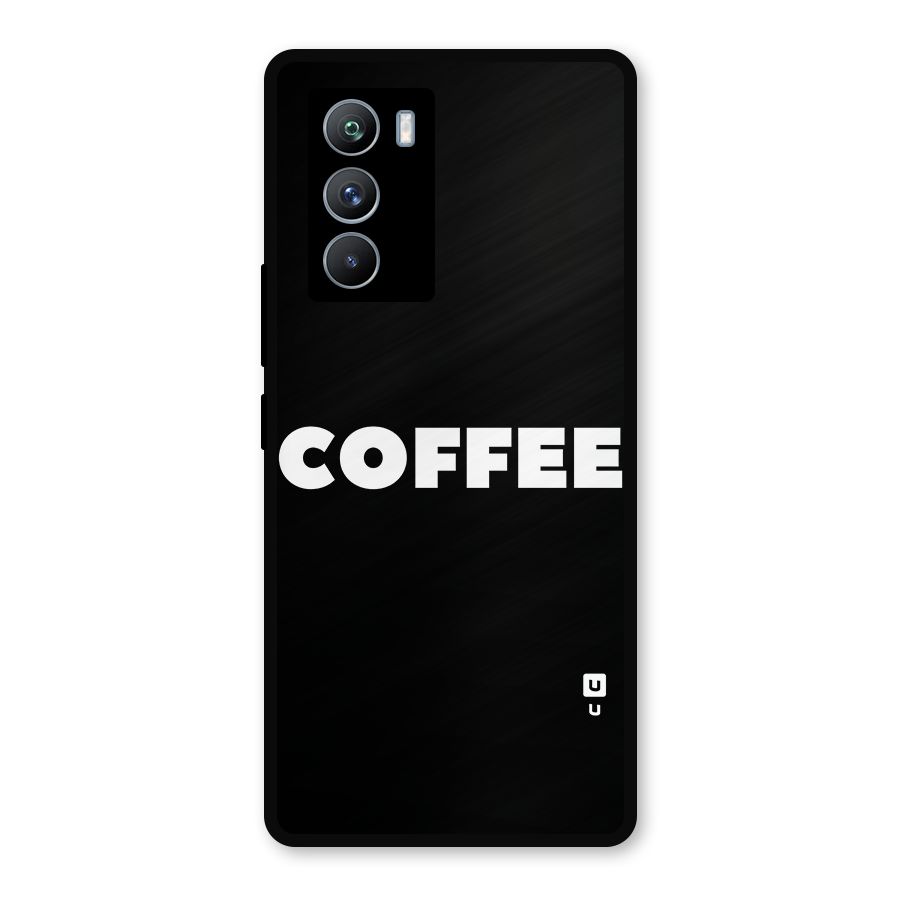 Simple Coffee Metal Back Case for iQOO 9 SE
