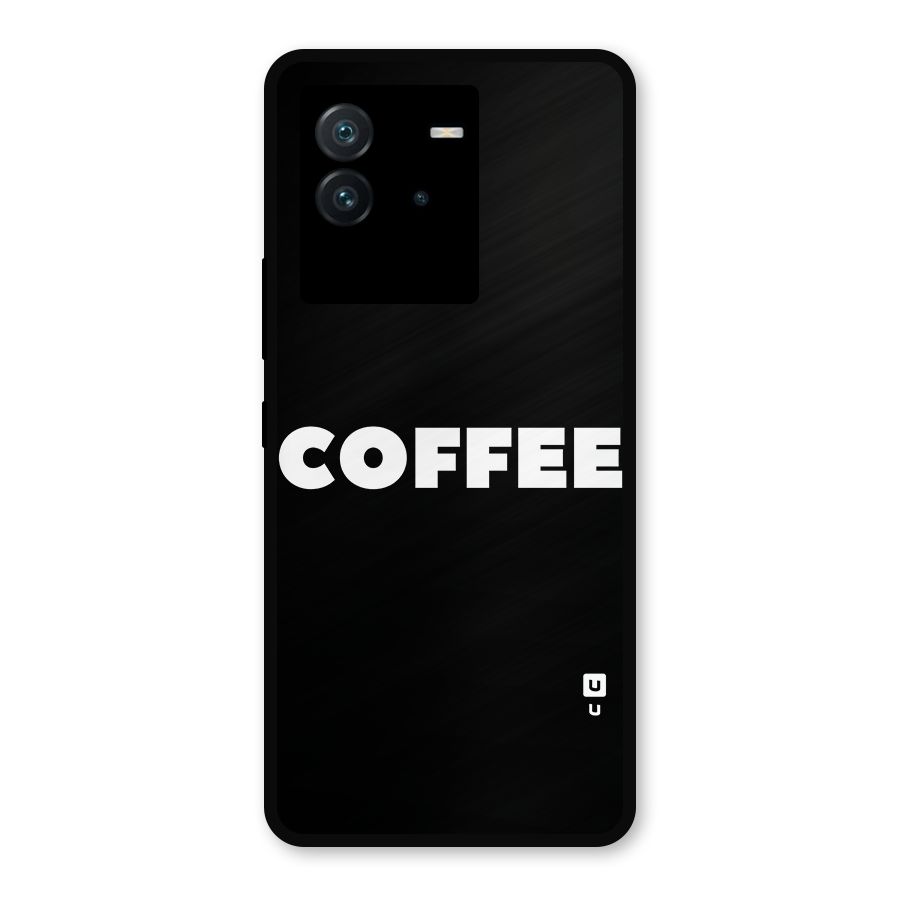 Simple Coffee Metal Back Case for iQOO Neo 6 5G