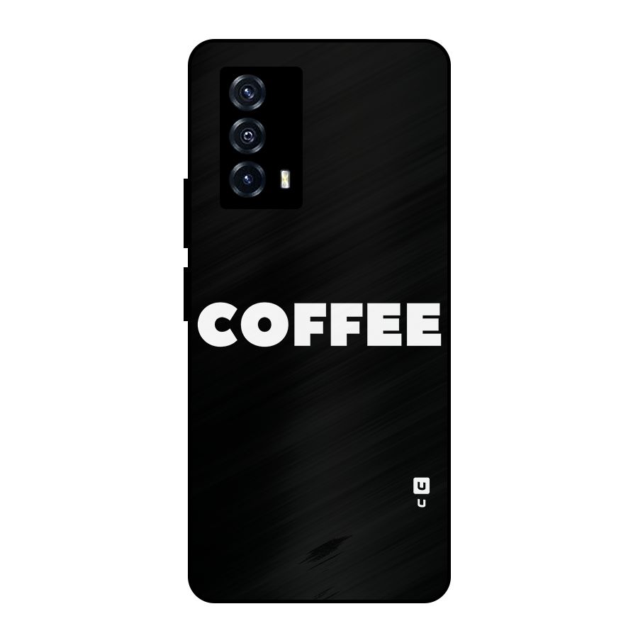 Simple Coffee Metal Back Case for iQOO Z5