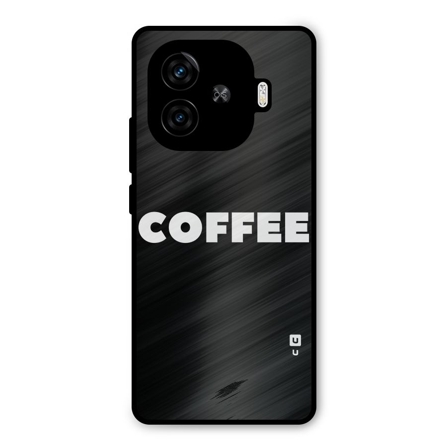 Simple Coffee Metal Back Case for iQOO Z9 Turbo