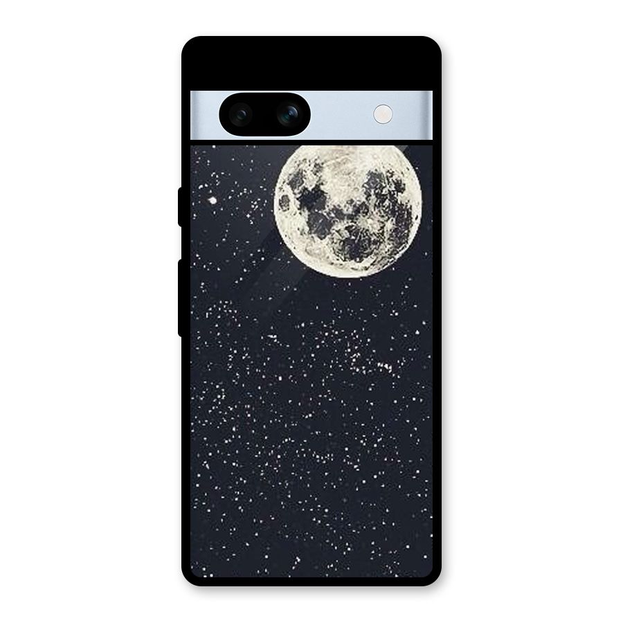 Simple Galaxy Glass Back Case for Google Pixel 7a
