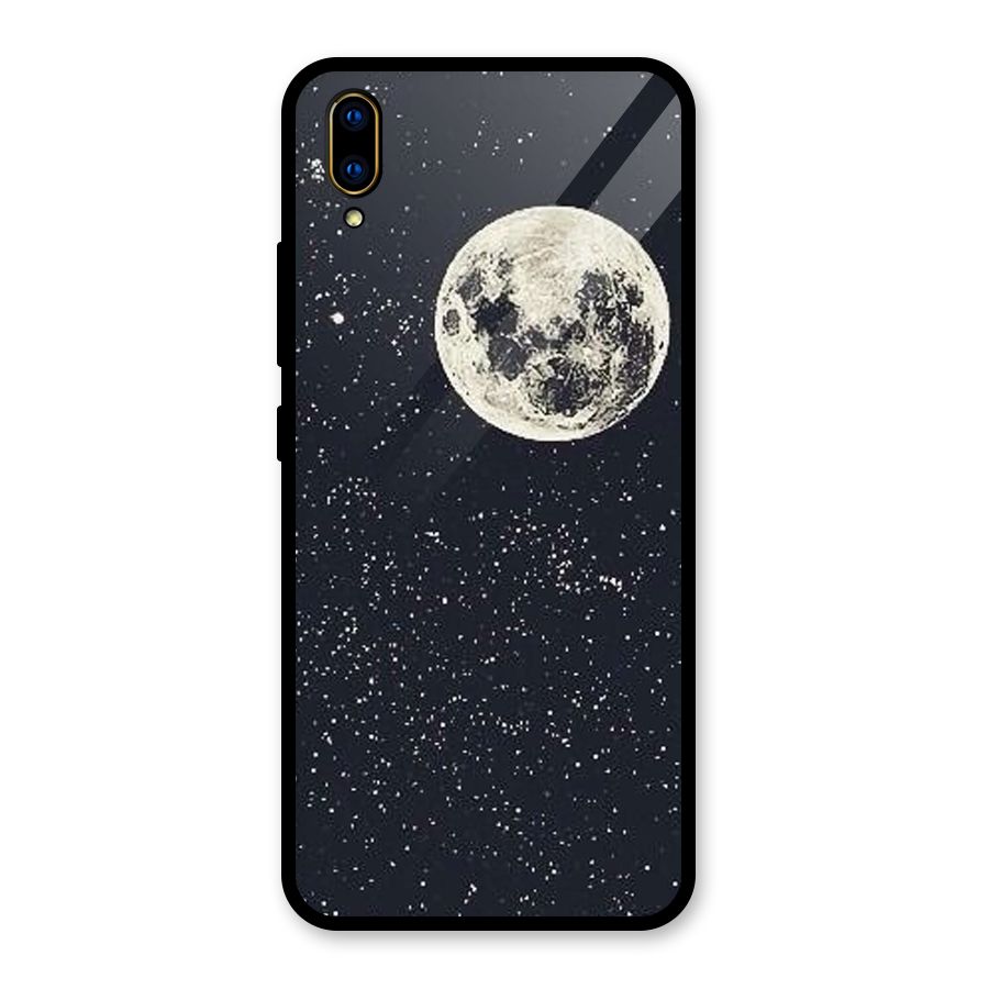 Simple Galaxy Glass Back Case for Vivo V11 Pro