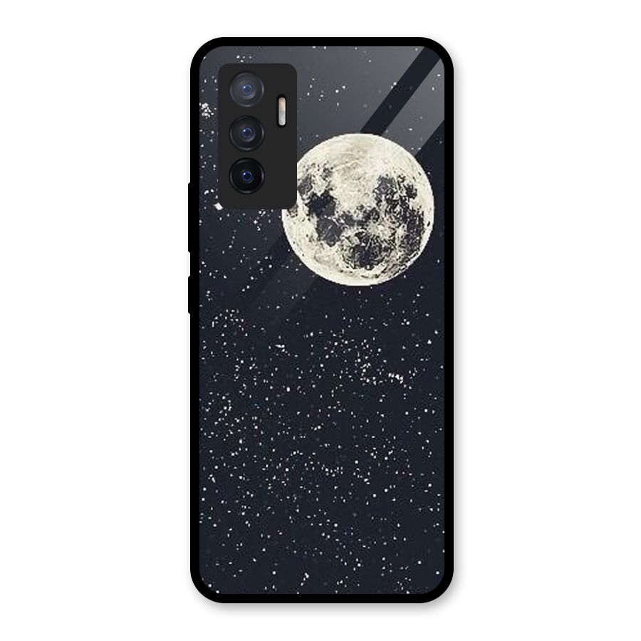 Simple Galaxy Glass Back Case for Vivo V23e