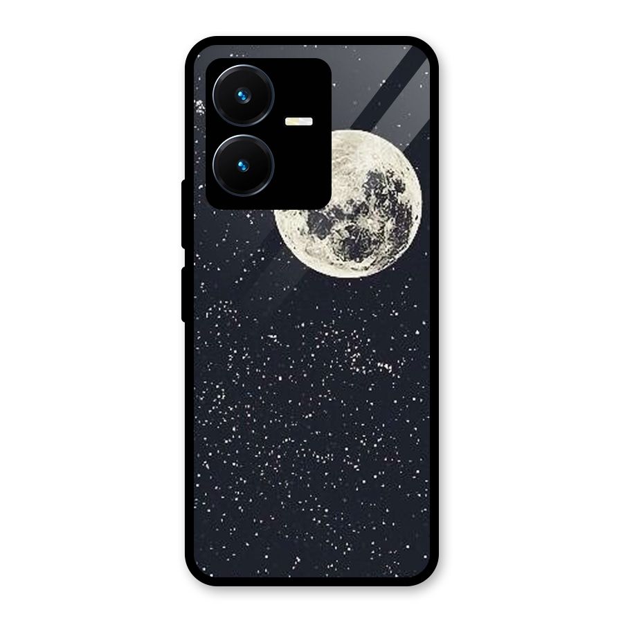 Simple Galaxy Glass Back Case for Vivo Y22s