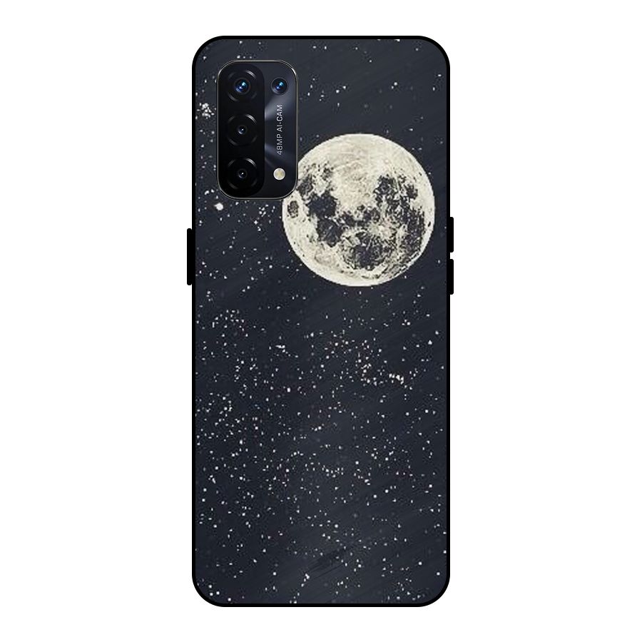 Simple Galaxy Metal Back Case for Oppo A74 5G
