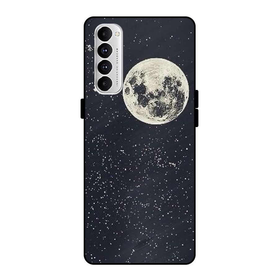 Simple Galaxy Metal Back Case for Oppo Reno4 Pro