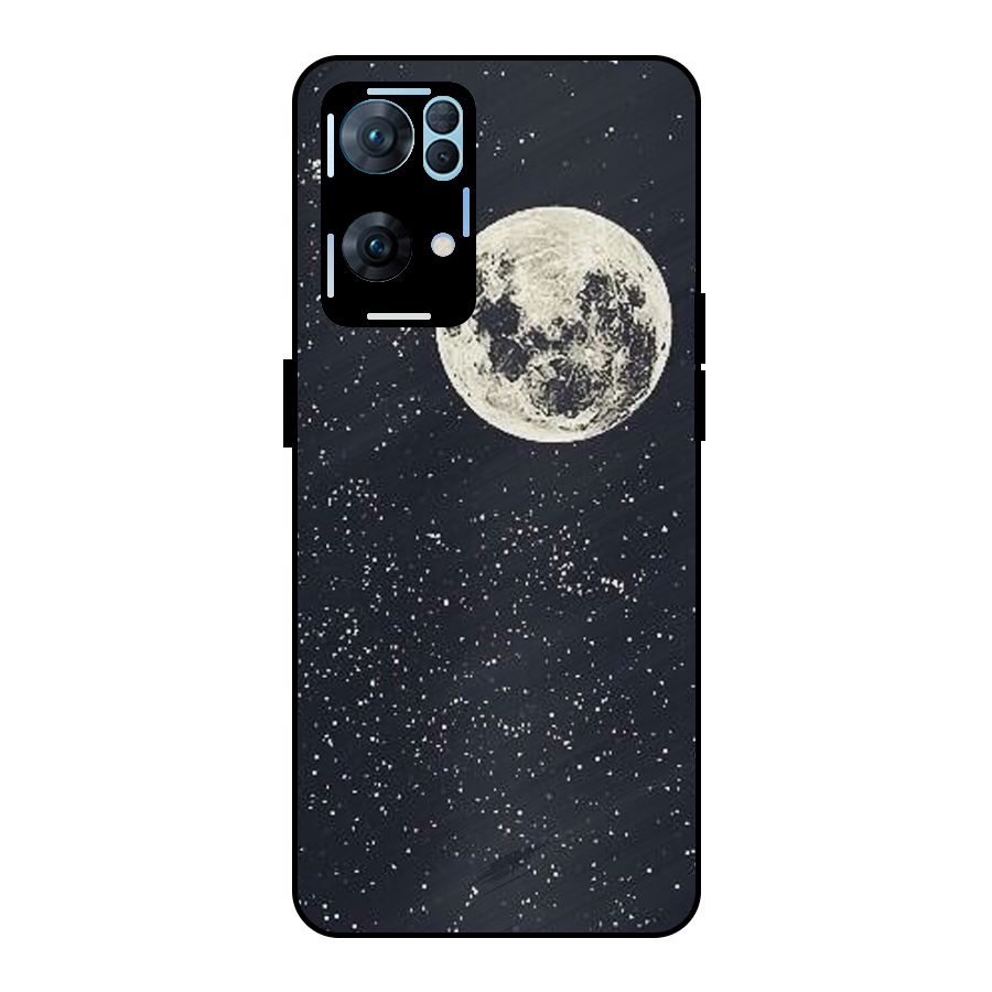 Simple Galaxy Metal Back Case for Oppo Reno7 Pro 5G