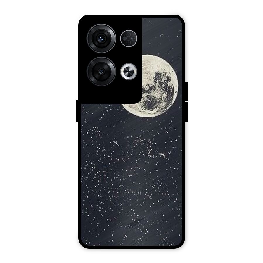 Simple Galaxy Metal Back Case for Oppo Reno8 Pro 5G