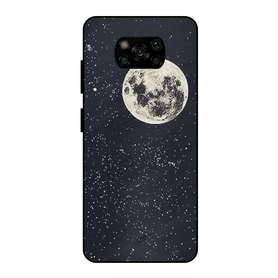 Simple Galaxy Metal Back Case for Poco X3