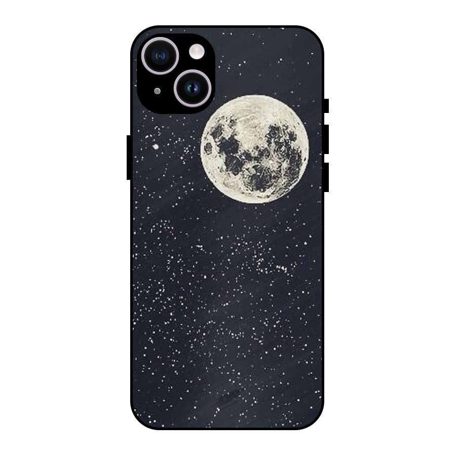 Simple Galaxy Metal Back Case for iPhone 14 Plus