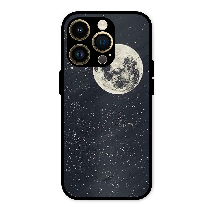 Simple Galaxy Metal Back Case for iPhone 14 Pro