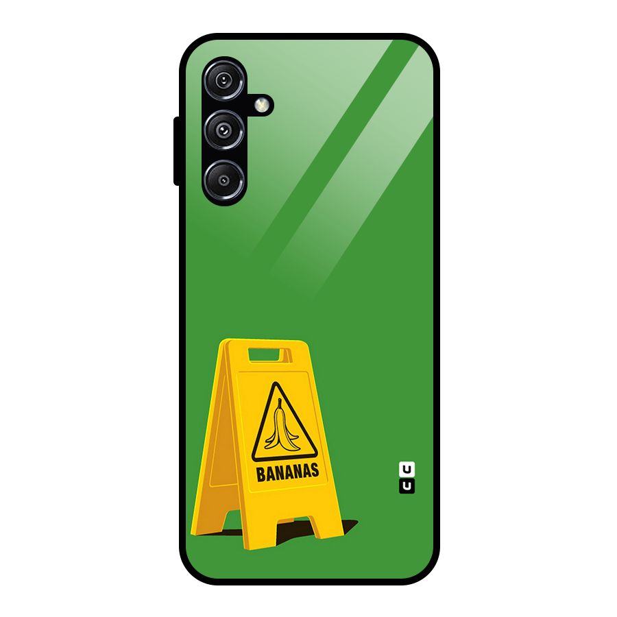 Simple Minimalist Bananas Glass Back Case for Galaxy M34 5G