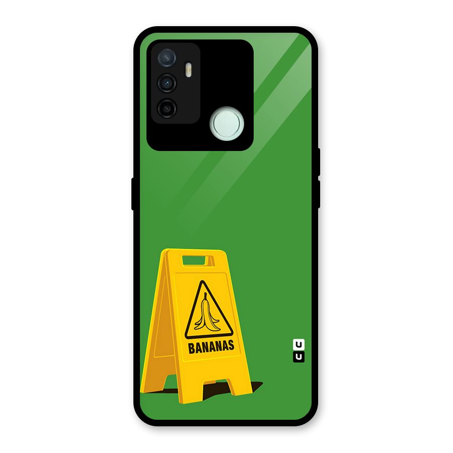 Simple Minimalist Bananas Glass Back Case for Oppo A53