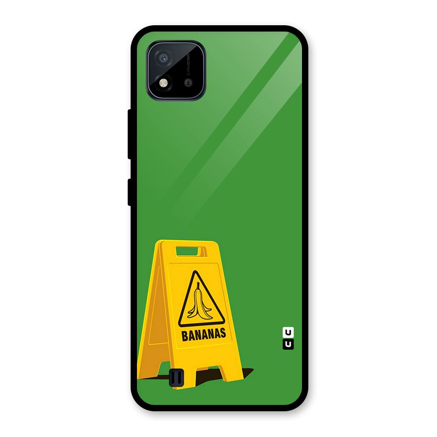 Simple Minimalist Bananas Glass Back Case for Realme C11 2021
