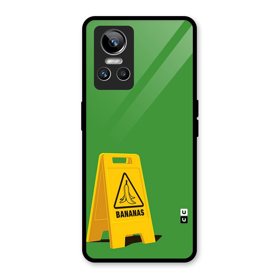 Simple Minimalist Bananas Glass Back Case for Realme GT Neo 3