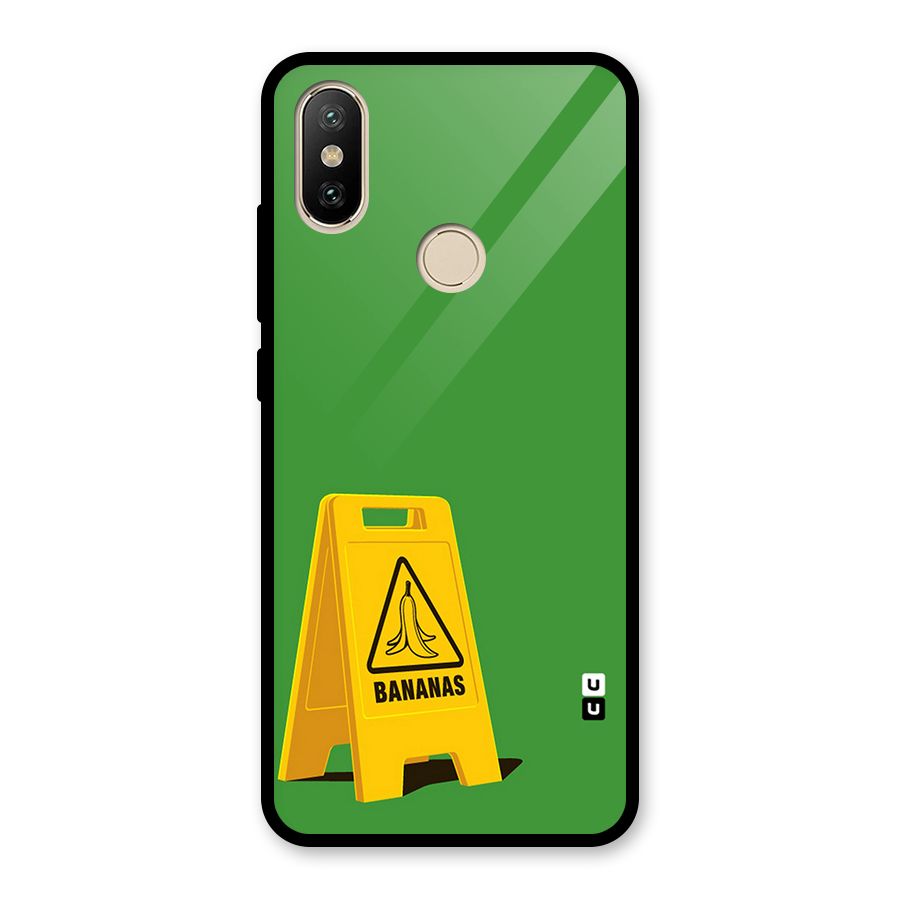 Simple Minimalist Bananas Glass Back Case for Redmi A2