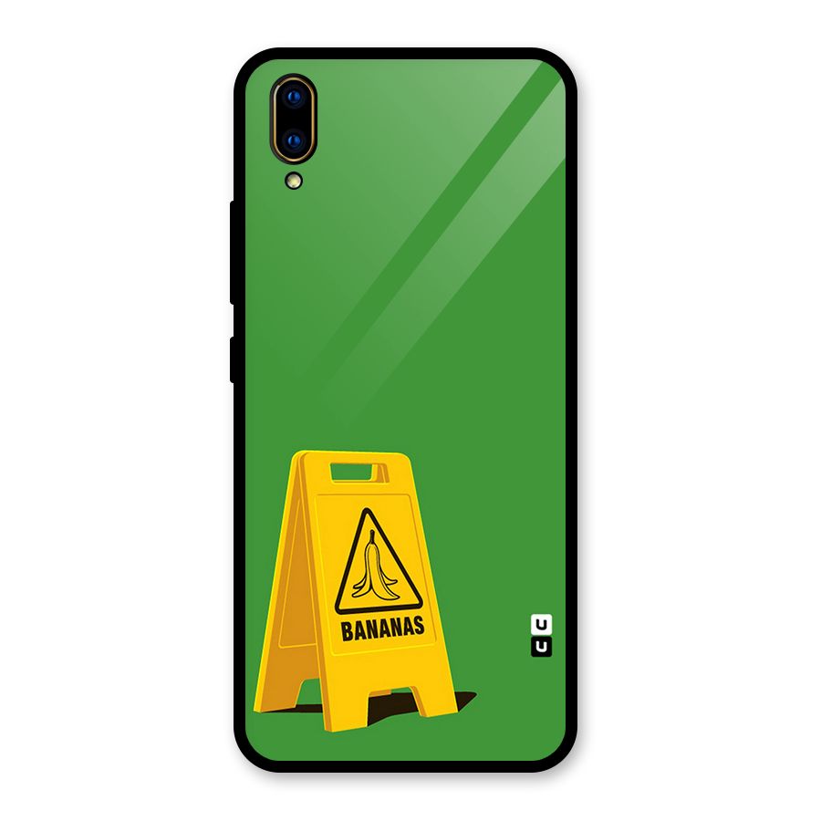 Simple Minimalist Bananas Glass Back Case for Vivo V11 Pro