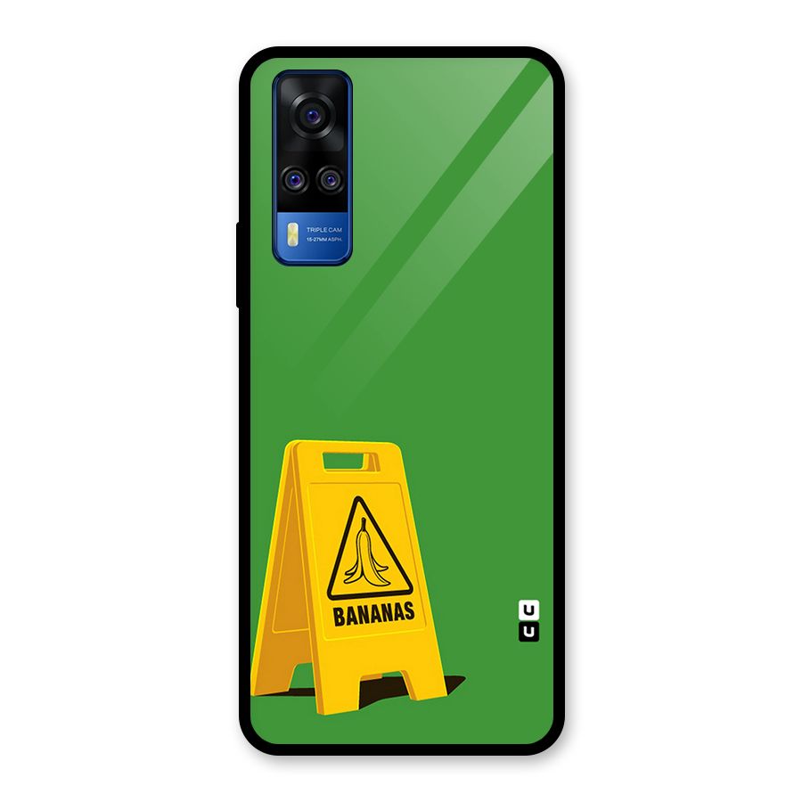 Simple Minimalist Bananas Glass Back Case for Vivo Y31