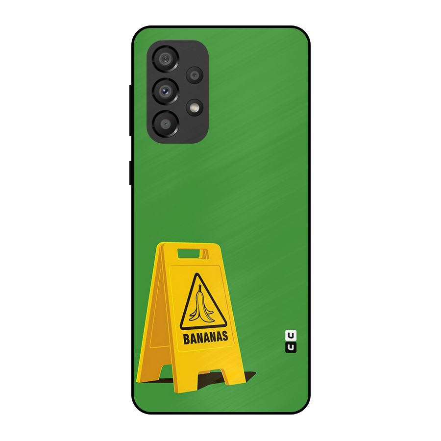 Simple Minimalist Bananas Metal Back Case for Galaxy A33 5G