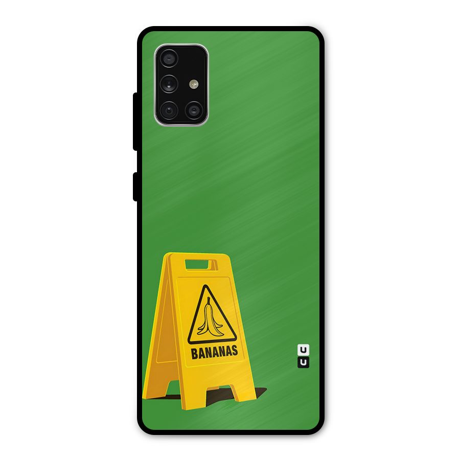 Simple Minimalist Bananas Metal Back Case for Galaxy A71