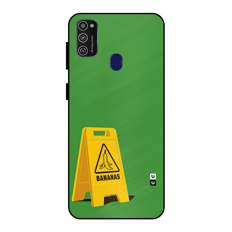 Simple Minimalist Bananas Metal Back Case for Galaxy M30s