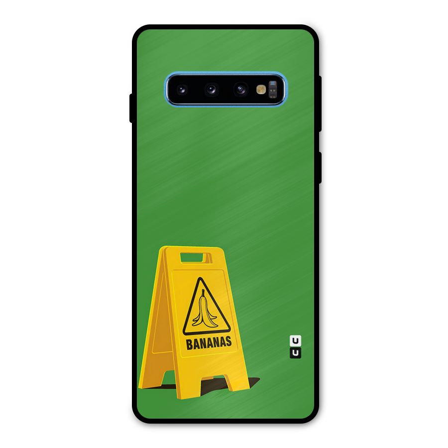 Simple Minimalist Bananas Metal Back Case for Galaxy S10
