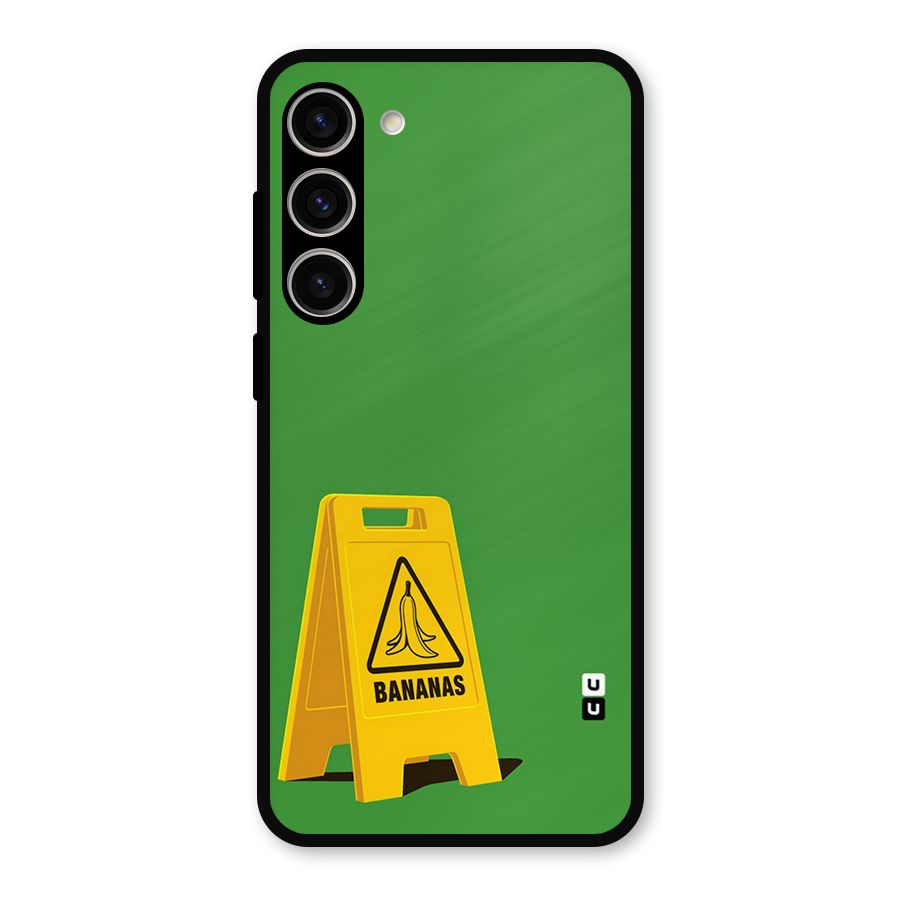 Simple Minimalist Bananas Metal Back Case for Galaxy S23 Plus