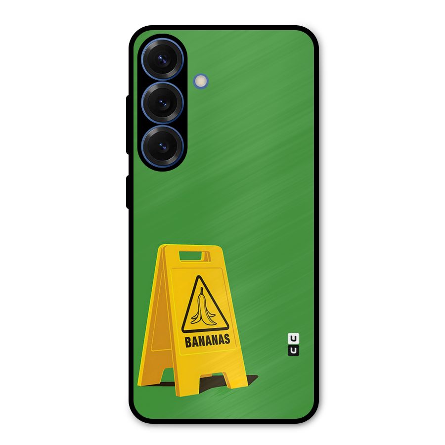 Simple Minimalist Bananas Metal Back Case for Galaxy S25