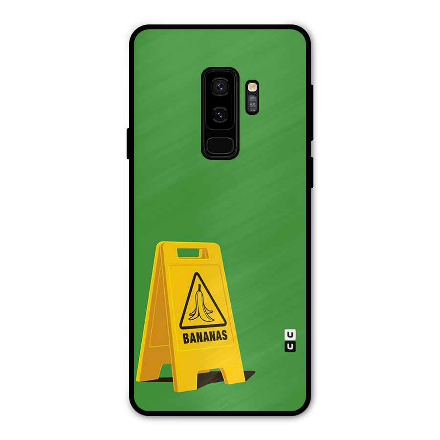Simple Minimalist Bananas Metal Back Case for Galaxy S9 Plus