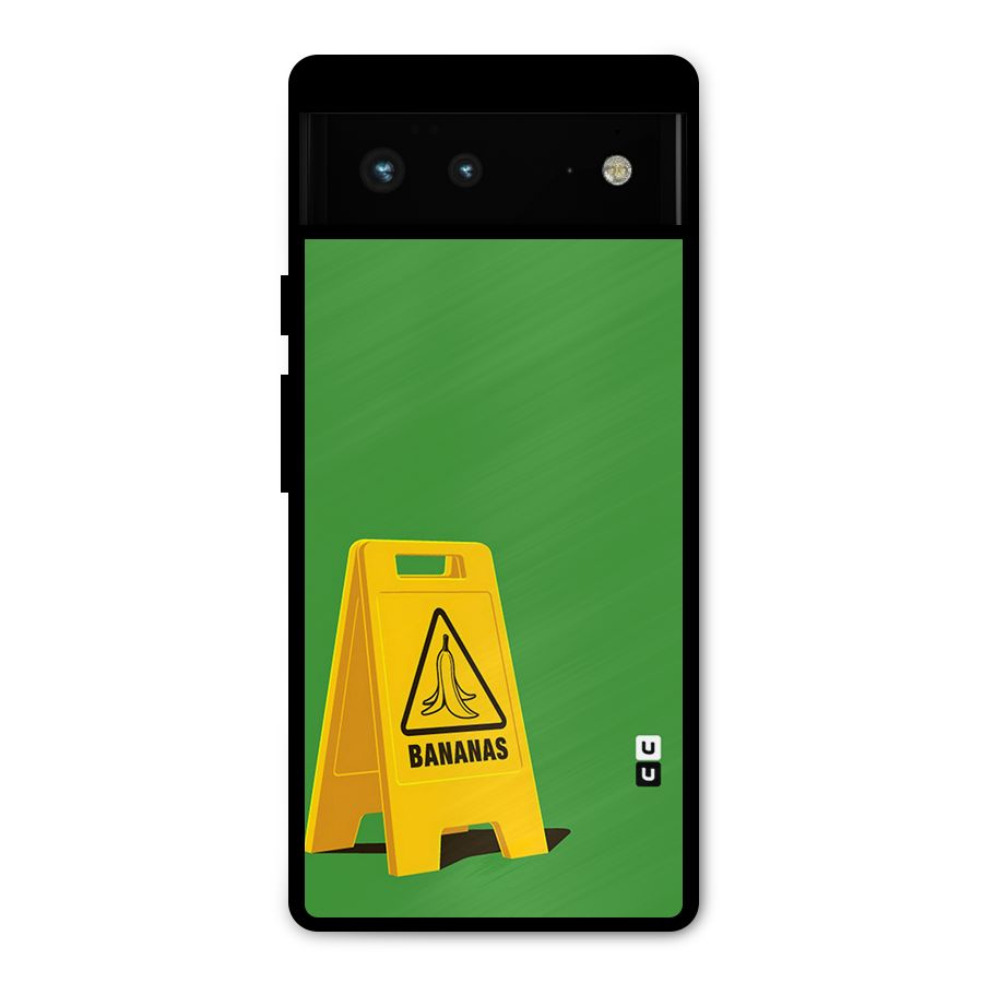 Simple Minimalist Bananas Metal Back Case for Google Pixel 6