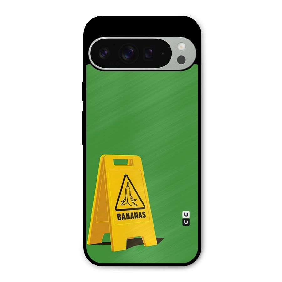 Simple Minimalist Bananas Metal Back Case for Google Pixel 9 Pro XL