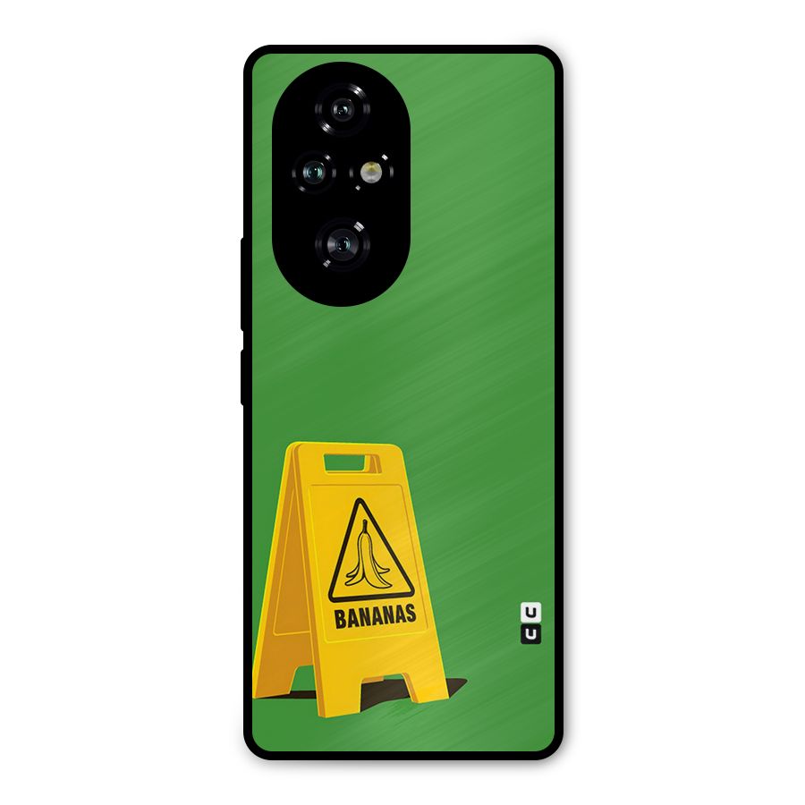 Simple Minimalist Bananas Metal Back Case for Honor 200 Pro