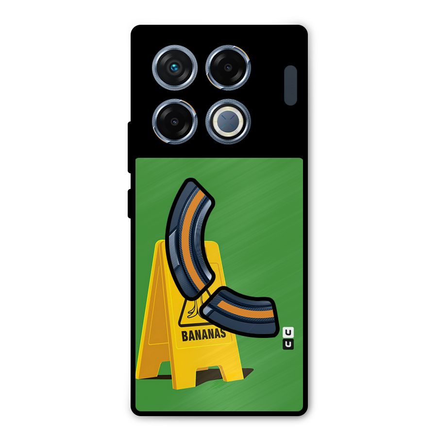 Simple Minimalist Bananas Metal Back Case for Infinix GT 20 Pro