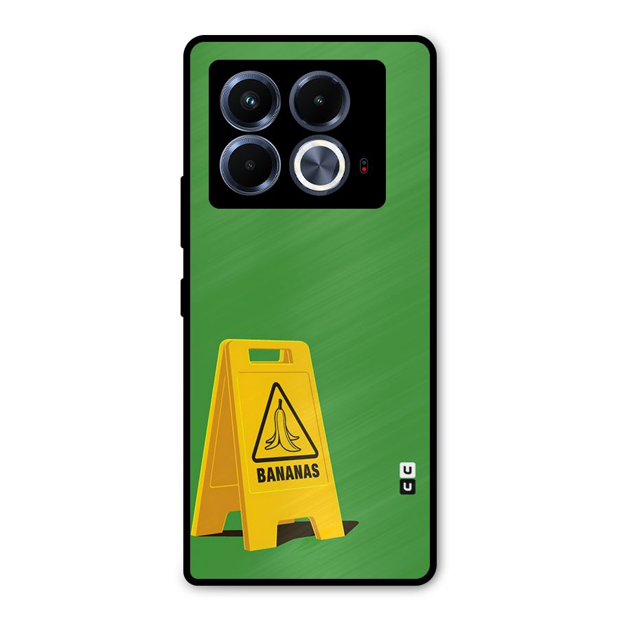 Simple Minimalist Bananas Metal Back Case for Infinix Note 40 5G