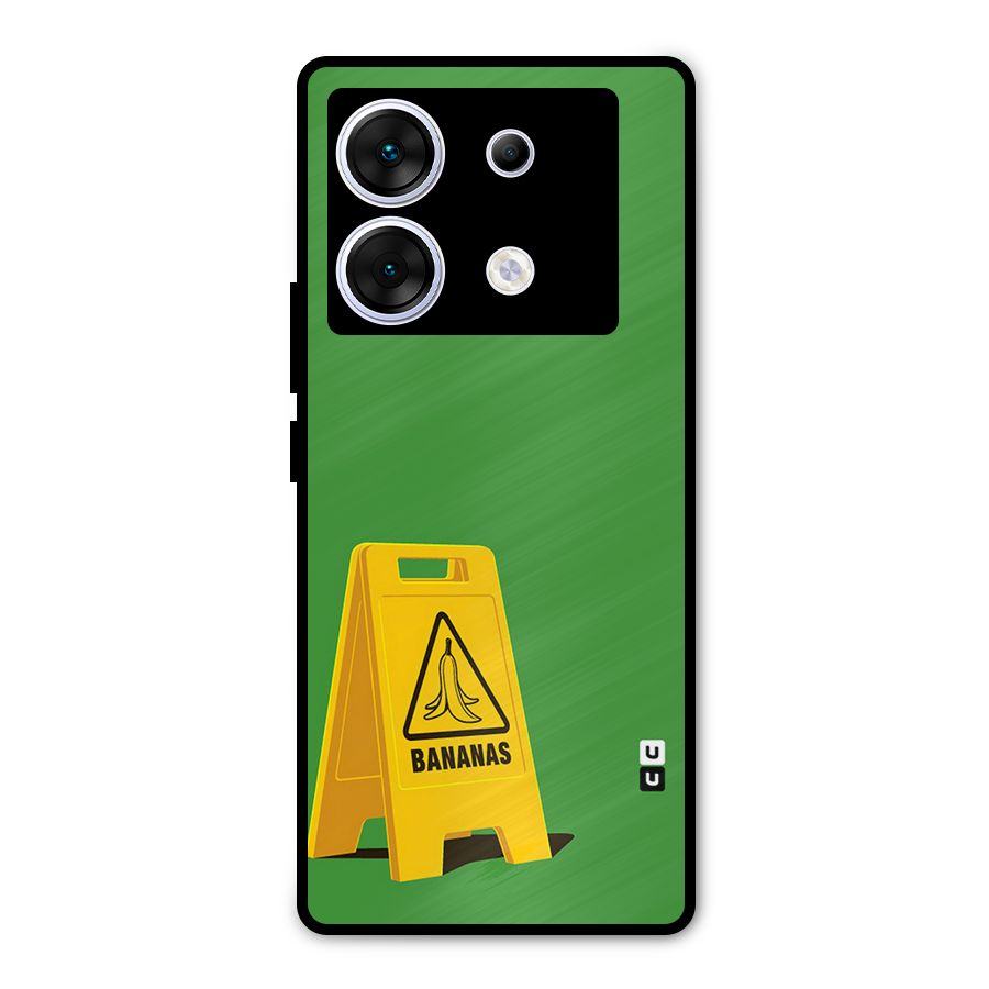 Simple Minimalist Bananas Metal Back Case for Infinix Zero 30 5G
