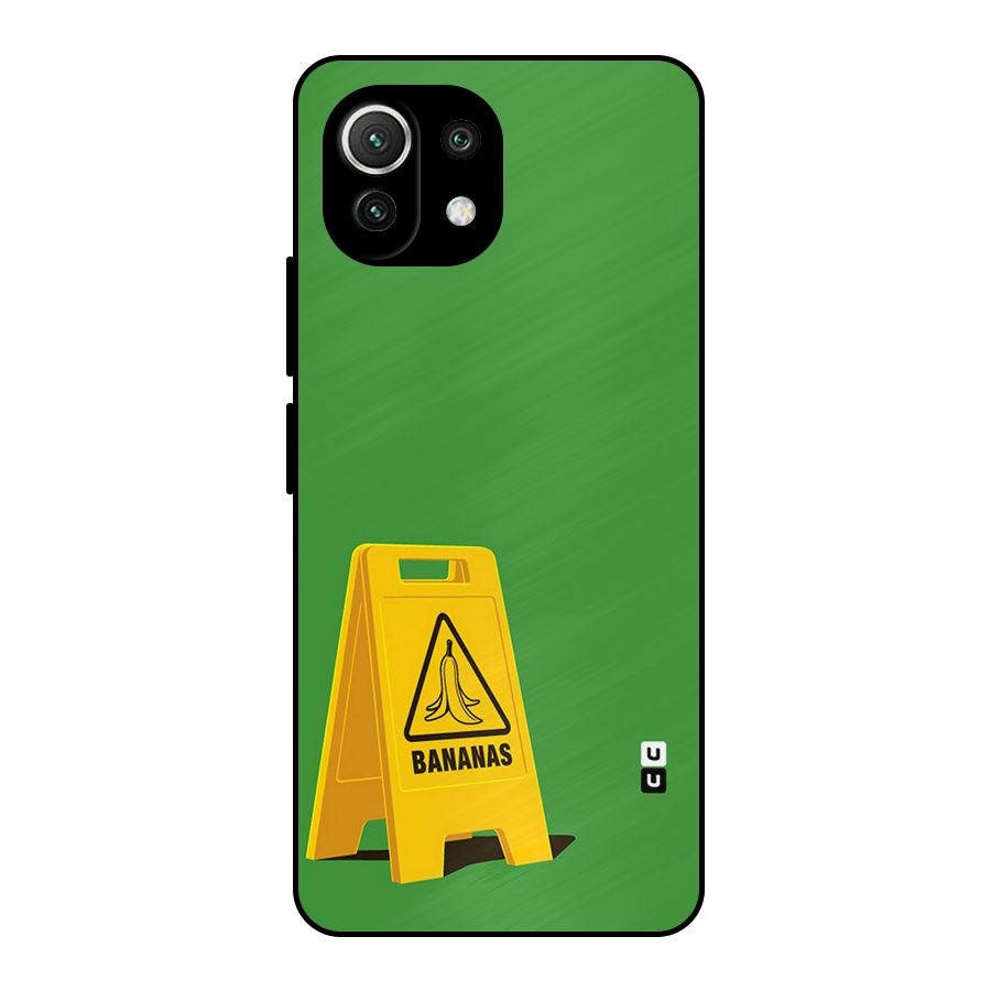 Simple Minimalist Bananas Metal Back Case for Mi 11 Lite