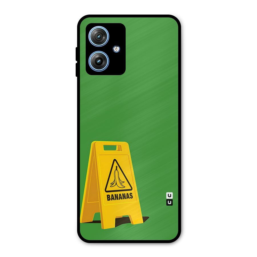 Simple Minimalist Bananas Metal Back Case for Moto G54