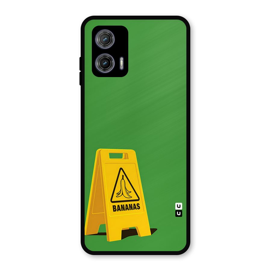 Simple Minimalist Bananas Metal Back Case for Moto G73