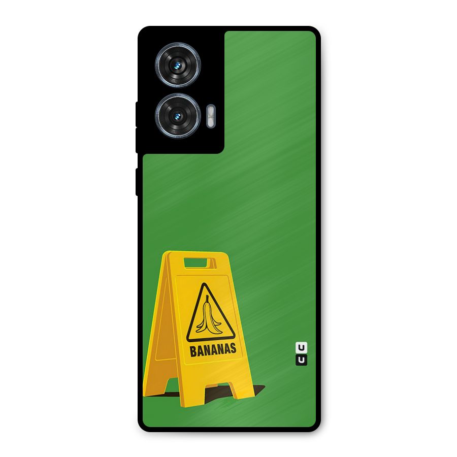 Simple Minimalist Bananas Metal Back Case for Motorola Edge 50 Fusion