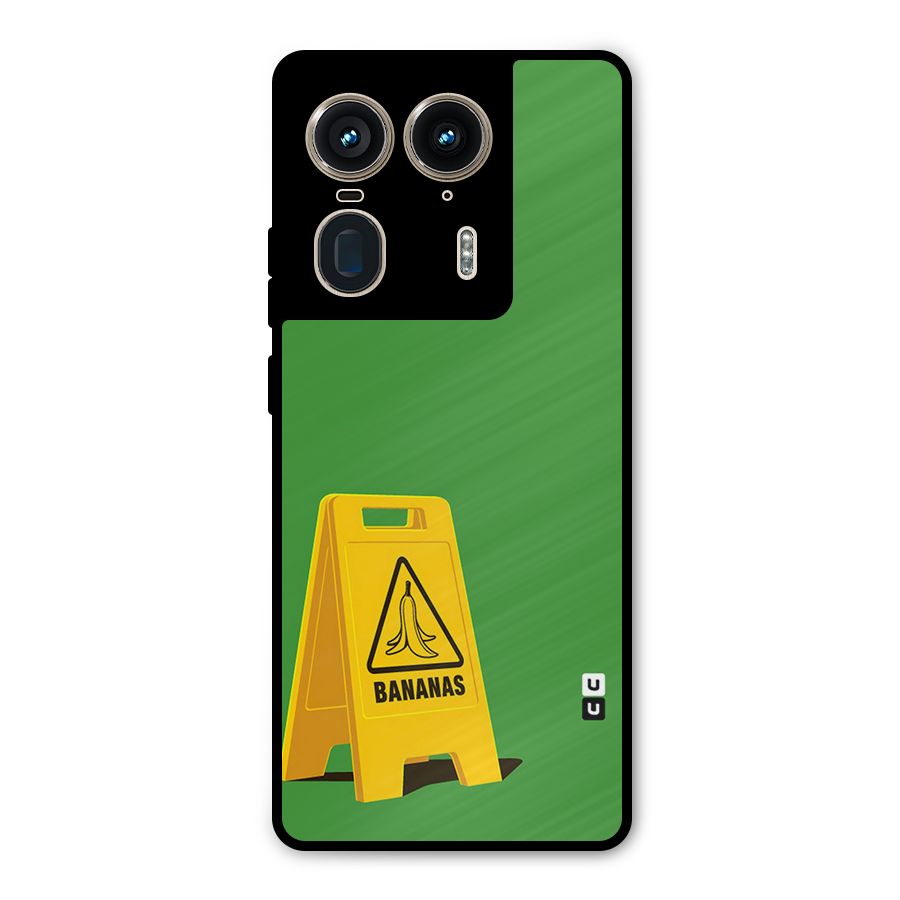 Simple Minimalist Bananas Metal Back Case for Motorola Edge 50 Ultra