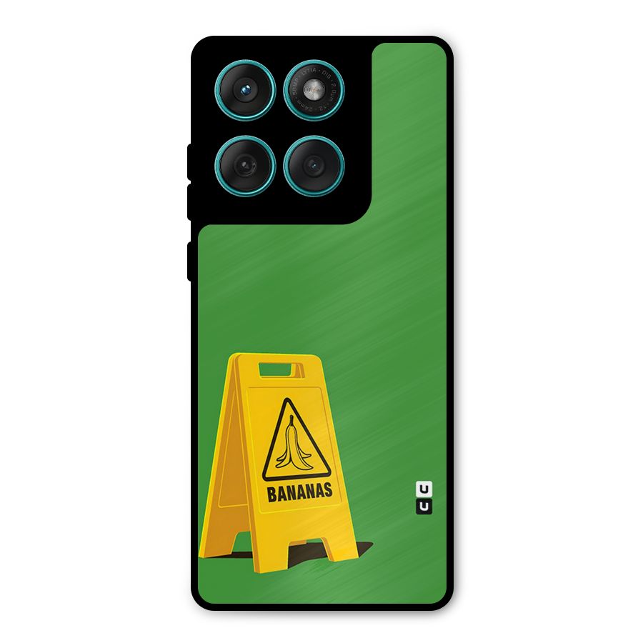 Simple Minimalist Bananas Metal Back Case for Motorola Edge 60