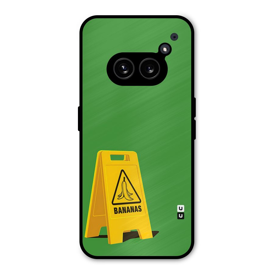 Simple Minimalist Bananas Metal Back Case for Nothing Phone 2a Plus