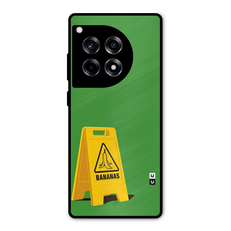Simple Minimalist Bananas Metal Back Case for OnePlus 12R
