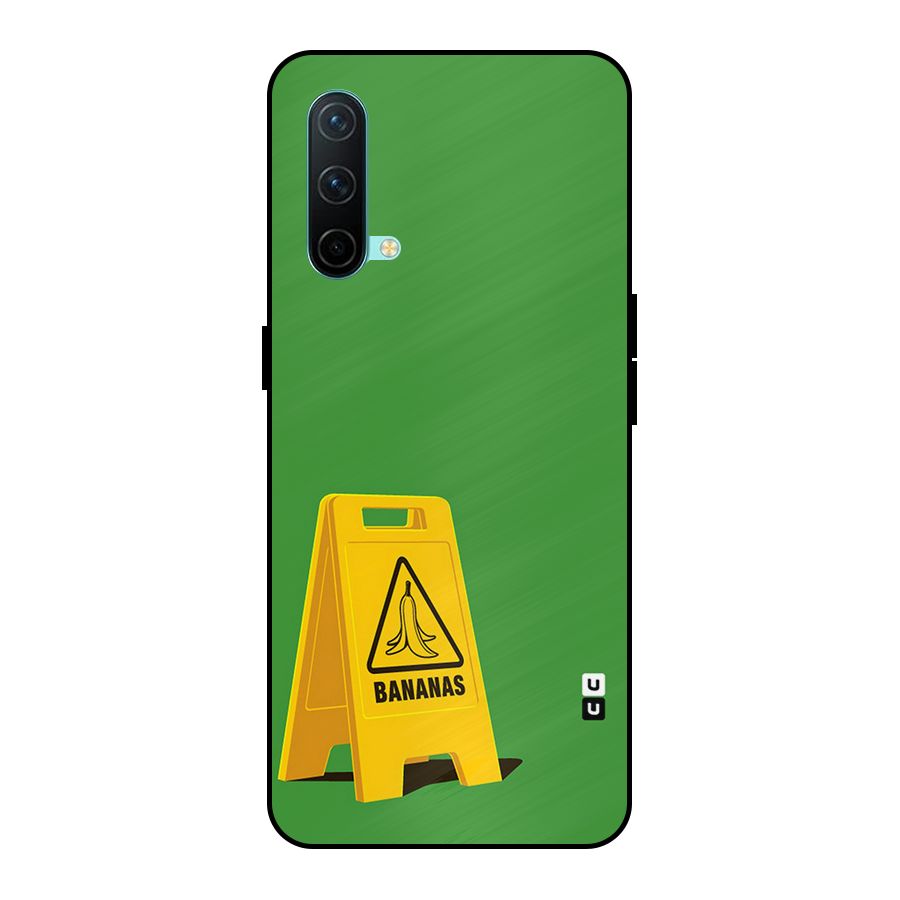 Simple Minimalist Bananas Metal Back Case for OnePlus Nord CE 5G