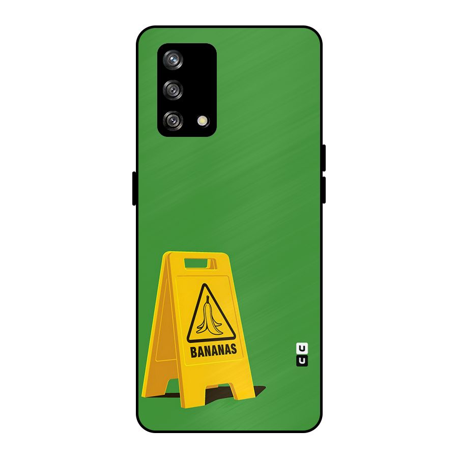 Simple Minimalist Bananas Metal Back Case for Oppo F19