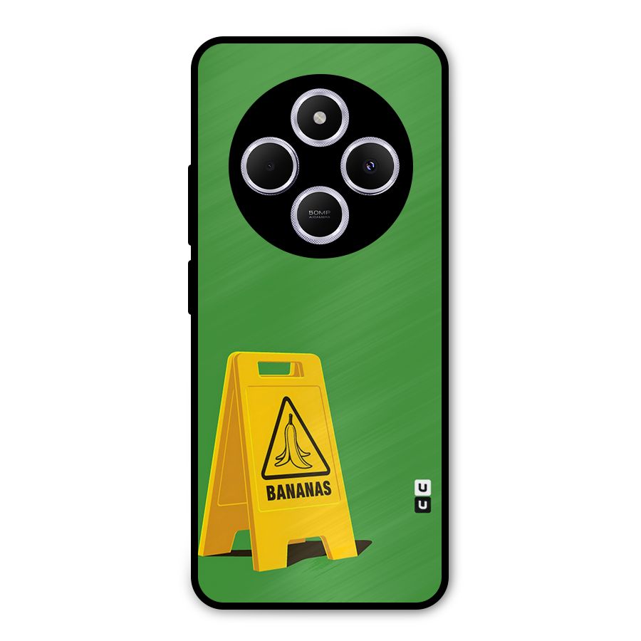 Simple Minimalist Bananas Metal Back Case for Poco C75 5G