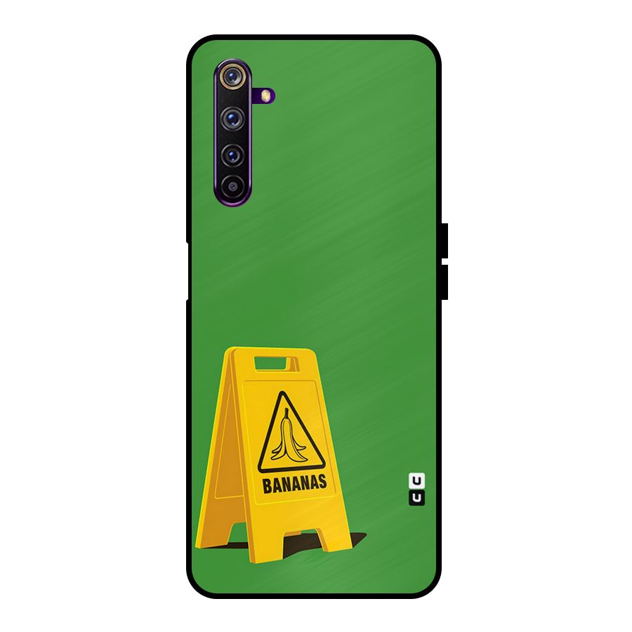 Simple Minimalist Bananas Metal Back Case for Realme 6 Pro