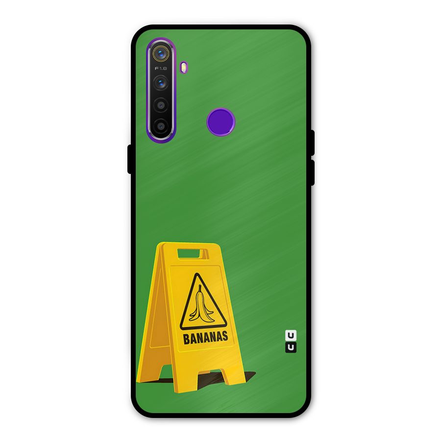 Simple Minimalist Bananas Metal Back Case for Realme Narzo 10