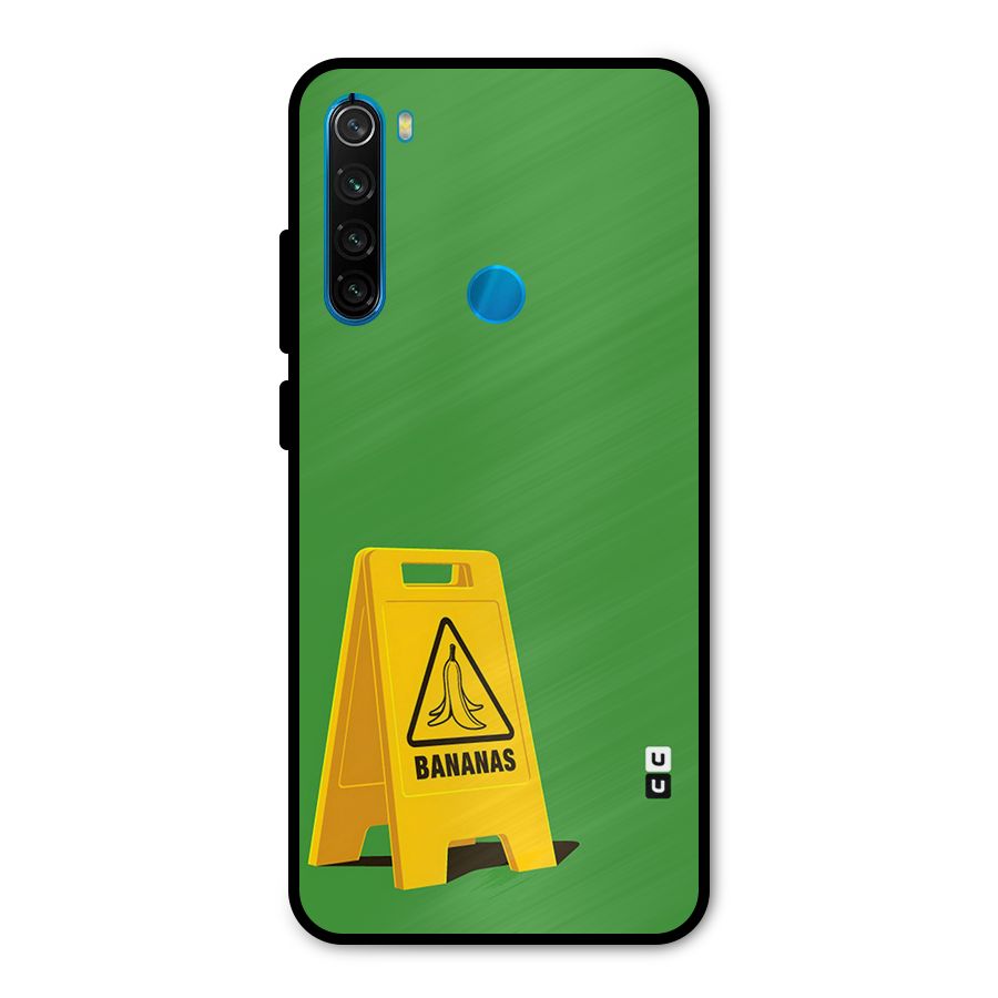 Simple Minimalist Bananas Metal Back Case for Redmi Note 8